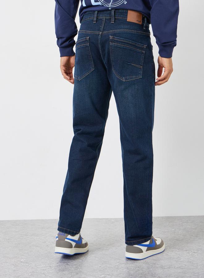 Styli Men Dark Blue Regular Fit Jeans - Image 3